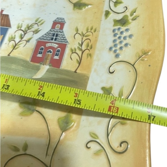 PartyLite Winding Lane Decorative Platter by Susan Winget Multicolor - Picture 5 of 5